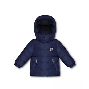 Baby Moncler Coat Navy Blue